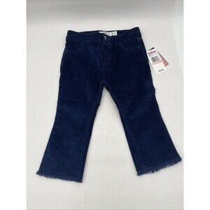 Lot 2/Vineyard vines pants kick flare Deep Bay corduroy 2T Navy Blue/White NWT
